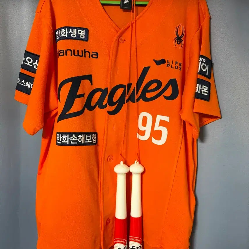 [BUNJANG] Hanwha Eagles Authentic Home Orange Baseball Uniform XL Hwang Young-mook / 한화이글스 어센틱 홈 주황 유니폼 XL 황영묵