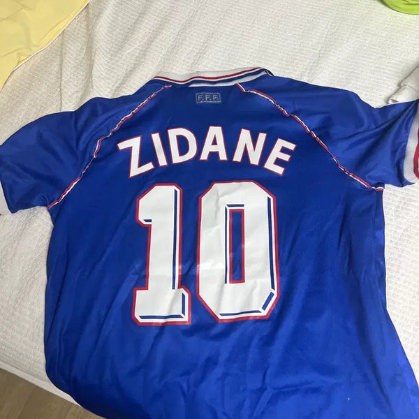 [BUNJANG] France 1998 Zidane Retro Jersey / 98지단복각 유니폼