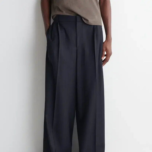 [BUNJANG] COS Wide Wool Pants (Navy) / [46] 코스 COS 와이드 울 팬츠 (네이비)