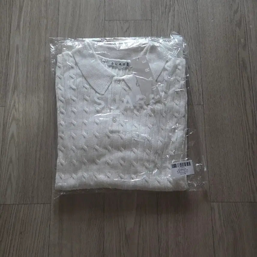 [BUNJANG] Suare Cable Short Sleeve Knit XL Ivory / <새상품> 수아레 케이블 반팔 니트 팝니다