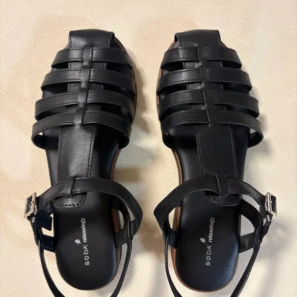 [BUNJANG] Soda Relaxology Sandals Black / 소다 릴렉솔로지 샌들 블랙