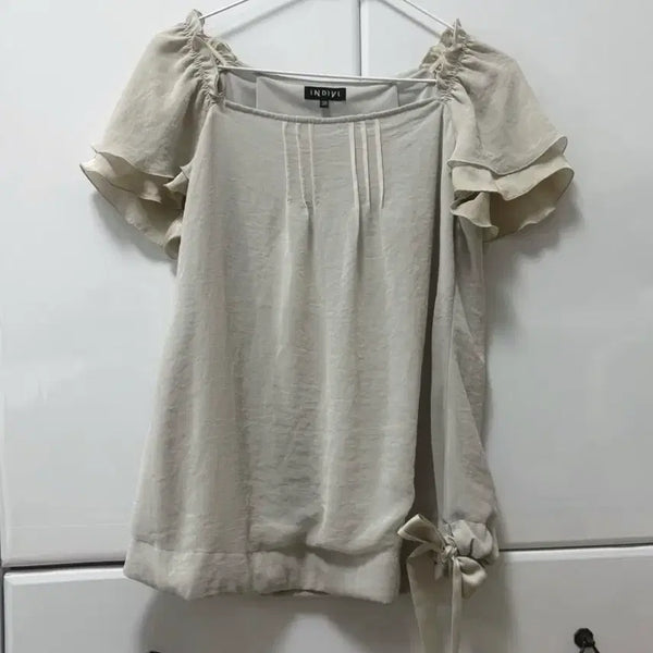 [BUNJANG] Vintage Mori Girl Mute Blouse / 카메빈티지 대대장 뮤트 블라우스 카라하나 일본 빈티지 모리걸