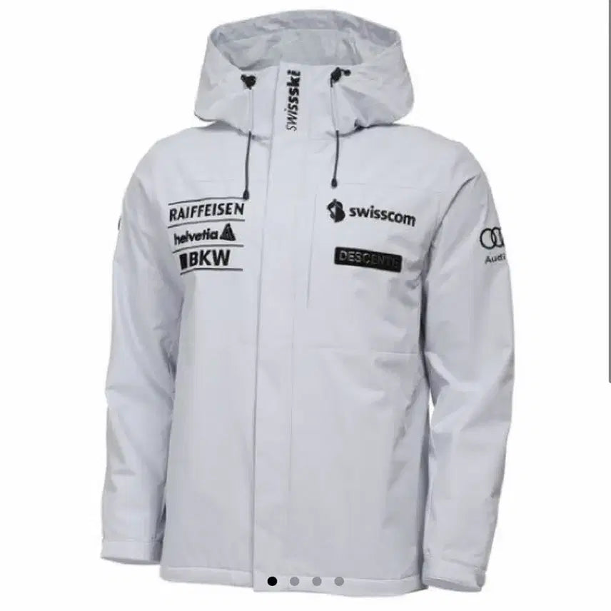 [BUNJANG] Descente Swiss Ski White Ski Jacket / 데상트 스위스스키 흰색 스키복 자켓