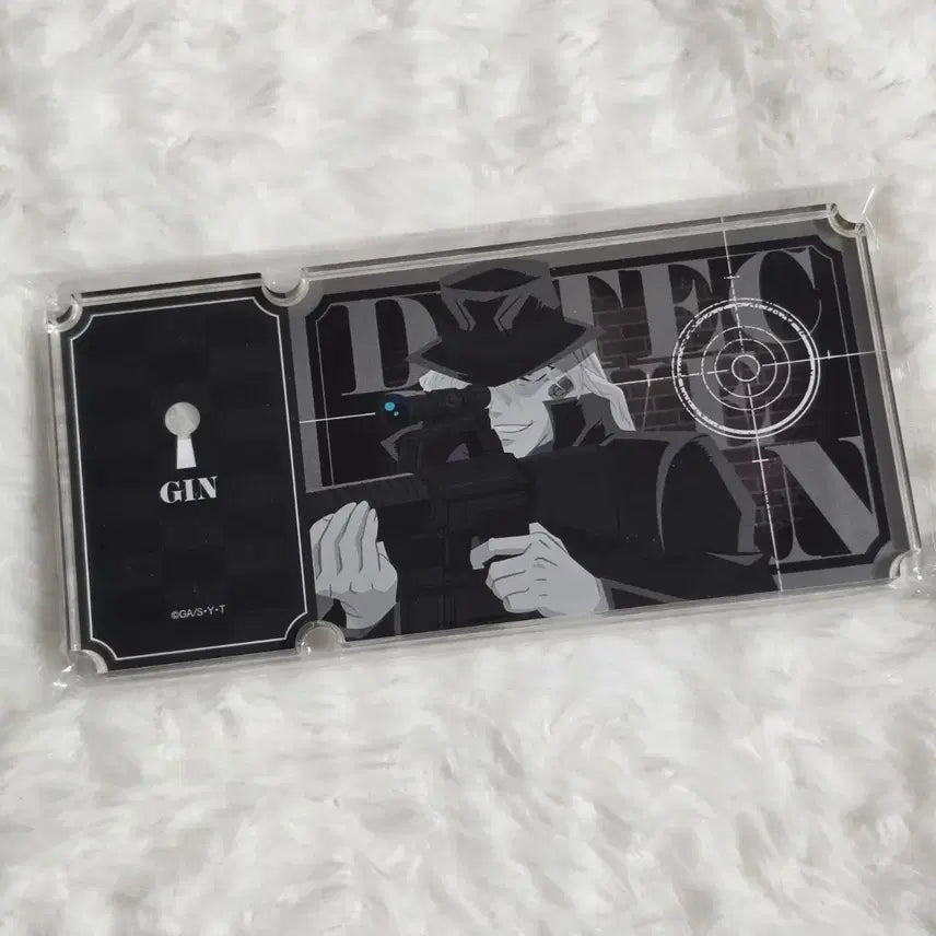[BUNJANG] Detective Conan "Black Organization" "Paint Rack Ticket" Style Acrylic Block (Sealed) / (미개봉) 명탐정코난 진 페인트랙 티켓풍 아크릴 블록 검은조직