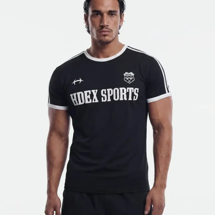 [BUNJANG] HDEX Sporty Ringer Muscle Fit T-shirt Black L / [급처]HDEX 스포티 링거 머슬핏 블랙 L (+ZARA옷)