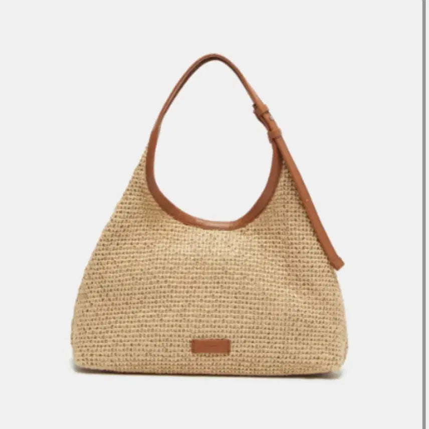 [BUNJANG] Couronne Raffia Shoulder Tote Bag / 쿠론 라피아 핸드백 라탄 숄더백 토트백 여름 가방