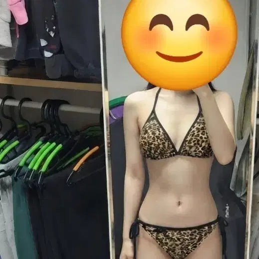 [BUNJANG] Leopard Print Bikini / 호피 패턴 비키니