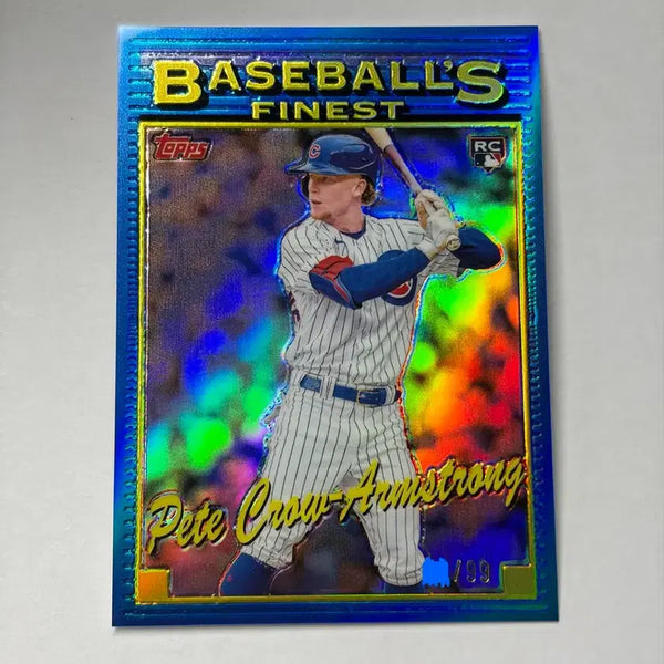 [BUNJANG] Pete Crow-Armstrong 2023 Bowman Chrome Rookie Blue Refractor Baseball Card / 피트 크로우 암스트롱 루키 블루 리프렉터 탑스 크롬 야구 카드 mlb