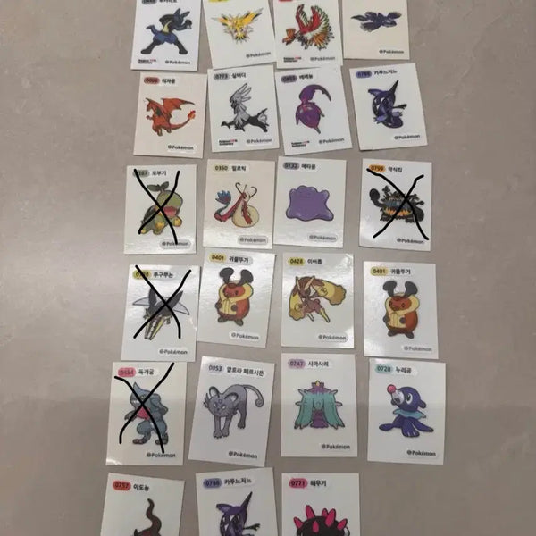 [BUNJANG] Pokemon Sticker Collection / 포켓몬 띠부실 (개별 판매 가능)