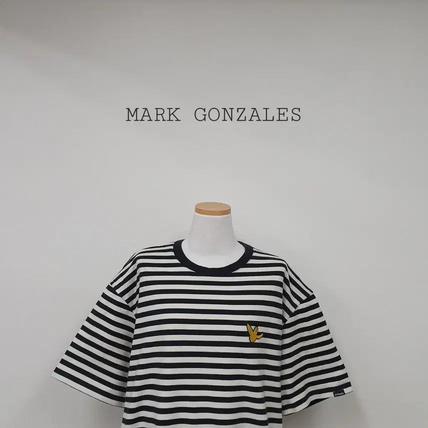 [BUNJANG] Mark Gonzales Striped Short Sleeve T-Shirt / 세일)No.26070904 마크곤잘레스 스트라이프 반팔티