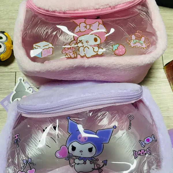 [BUNJANG] Sanrio Characters Pouch Pink/Lavender / 산리오 캐릭터 파우치 핑크/라벤더 개당가격