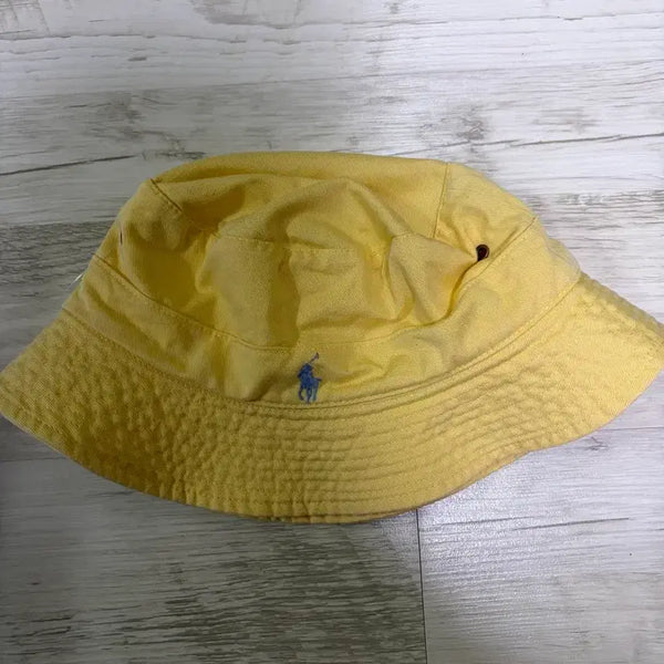 [BUNJANG] Polo Ralph Lauren Yellow Cotton Bucket Hat / [L] 폴로 랄프로렌 옐로우 버킷햇
