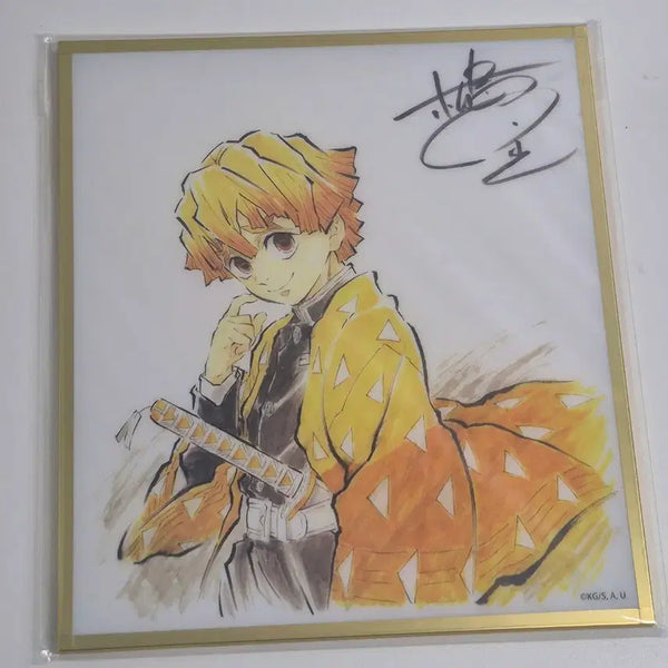 [BUNJANG] Demon Slayer Zenitsu Acrylic Postcard (Sealed) / 귀멸의 칼날 젠이츠 아크릴 엽서 미개봉