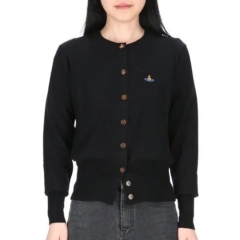 [BUNJANG] Vivienne Westwood Bea Black Cardigan XS / (정품) 비비안웨스트우드 베아 블랙 가디건 XS 비아