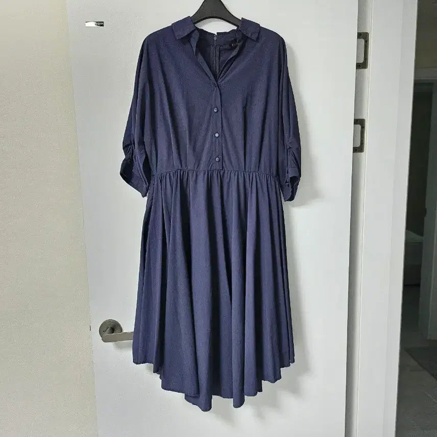 [BUNJANG] SOUP Navy Summer Shirt Dress / 숲 SOUP 네이비 셔츠 여름 원피스 66