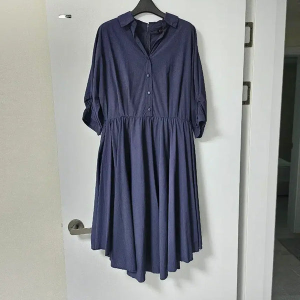 [BUNJANG] SOUP Navy Summer Shirt Dress / 숲 SOUP 네이비 셔츠 여름 원피스 66