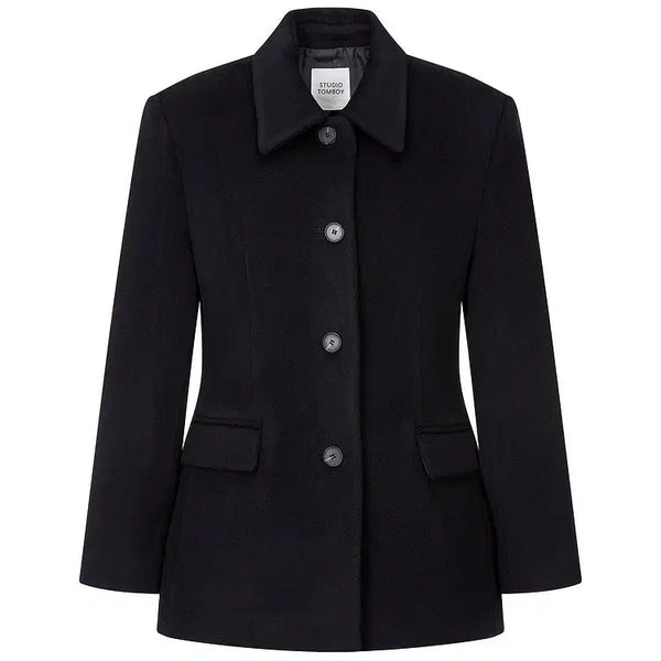 [BUNJANG] STUDIO TOMBOY Dark Navy Wool Jacket (Size 80) / 스튜디오톰보이 버튼 울자켓 9102412931