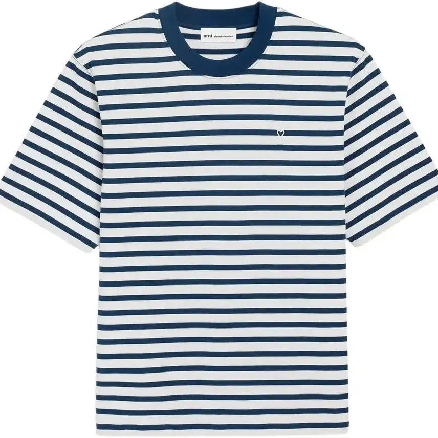 [BUNJANG] Authentic Stripe Short Sleeve T-Shirt XS / 아미 정품 스트라이프 반팔티 XS 급처 합니다