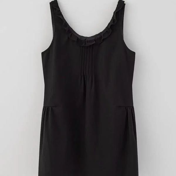 [BUNJANG] Thanat Cotton Wave Dress Black / 타낫 코튼 웨이브 원피스 블랙