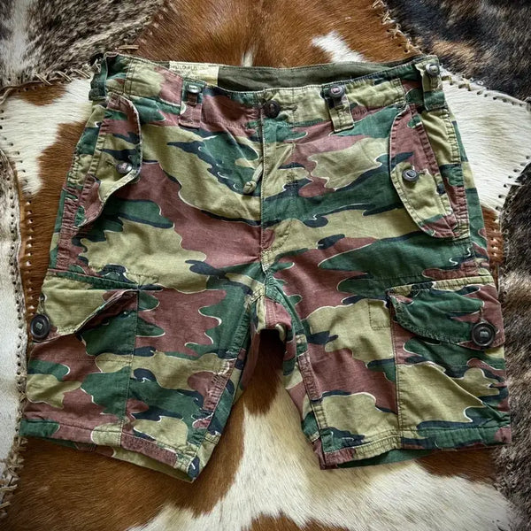 [BUNJANG] Polo Ralph Lauren 60s Belgian Army Jigsaw Camo Ripstop Half Pants / 60s 벨기에군 폴로 랄프로렌  Jiwgsaw Camo pants