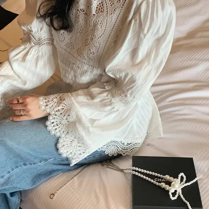 [BUNJANG] Bicini Yub Blouse Beige / 새상품) 바이씨니 유블라우스 베이지