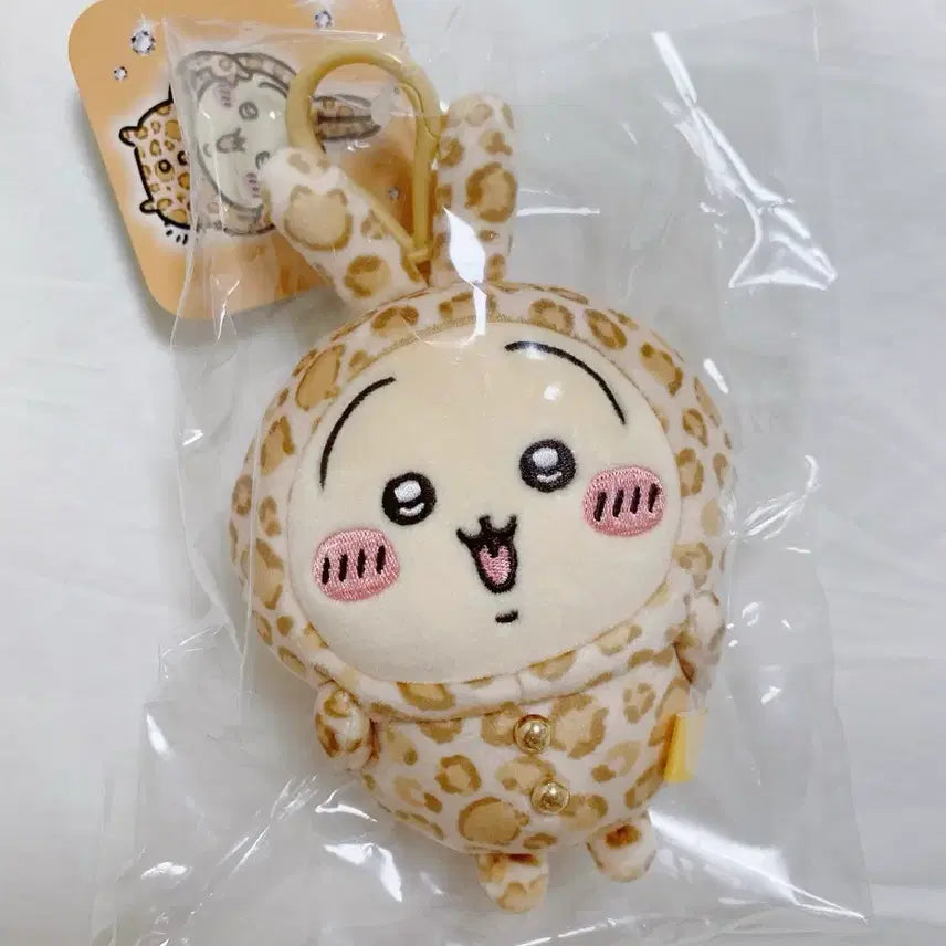 [BUNJANG] Chiikawa Chekawaii Leopard Print Usagi Mascot Plush / 치이카와 돈키호테 호피 우사기 마스코트 누이 인형