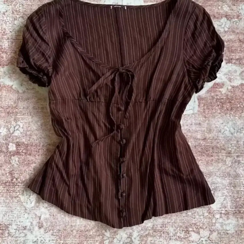 [BUNJANG] Japanese Vintage G-Chic Blouse / 일본 빈티지 긱시크 블라우스 와이즈걸 카모메산장 카메빈티지 차일드매거진