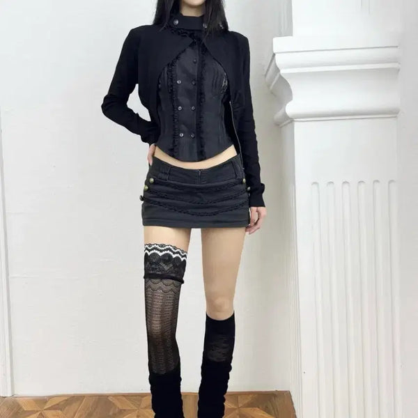 [BUNJANG] Sohatw Slim Fit Low-Rise Denim Skirt / Sohatw / 슬림핏 데님 로우스커트