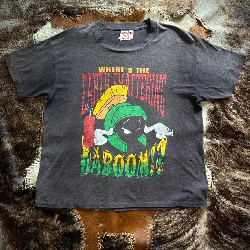 [BUNJANG] 1993 Marvin the Martian TNT Sun Faded T-Shirt / 빈티지 93s Marvin the Martian TNT 썬페이딩 티셔츠