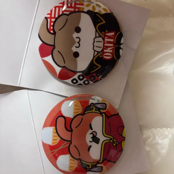 [BUNJANG] Bandai Namco Gintama Nyan-con Mega Cat Can Badge Okita Sougo Kagura / 반다이남코 은혼 냥혼 메가캣 캔뱃지 소고 카구라 판매