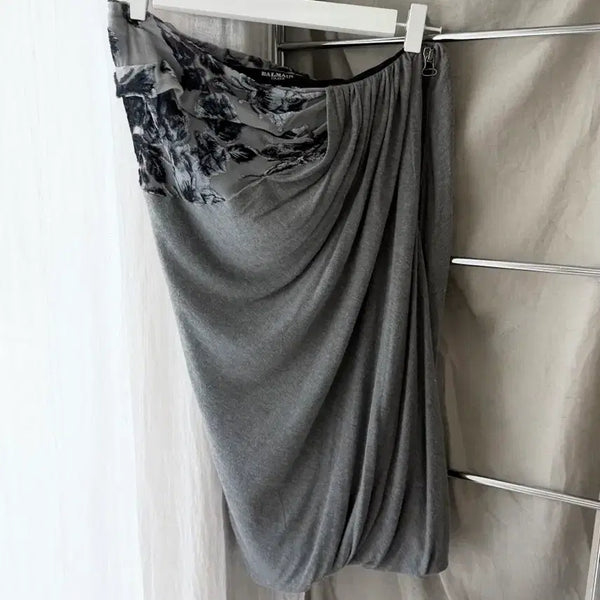 [BUNJANG] Balmain 2007 SS Christophe Decarnin Drape Mini Dress / 발망 2007 SS 크리스토프 데카르넹 드레이프 미니 드레스