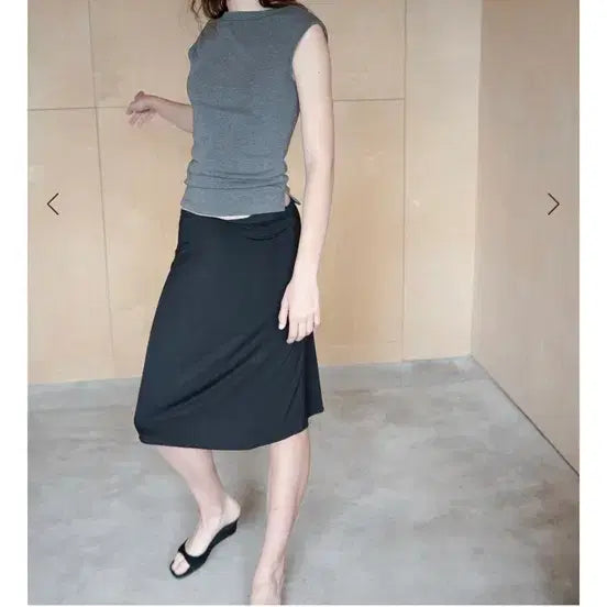 [BUNJANG] Ehre BASIC JERSEY SKIRT Midi Skirt / Ehre BASIC JERSEY SKIRT