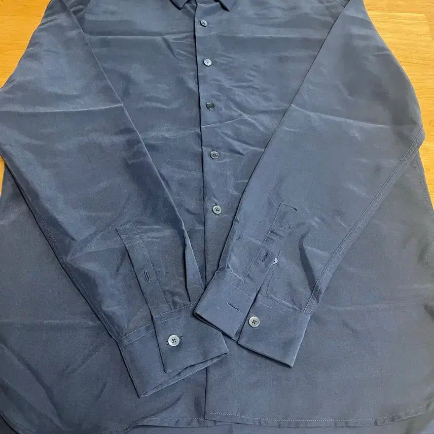 [BUNJANG] Lehuv Minimal Shirt Dark Navy + Ash Grey / 르아브 미니멀셔츠 다크네이비+애쉬그레이