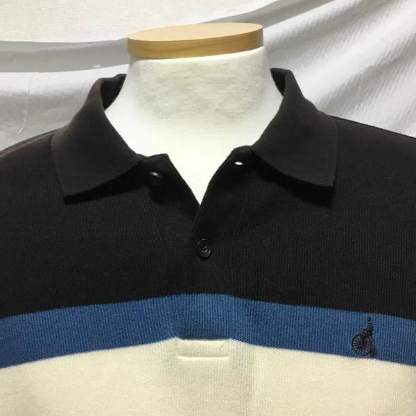 [BUNJANG] Beanpole Striped Collar Long Sleeve T-Shirt / 빈폴 스트라이프 카라 긴팔티
