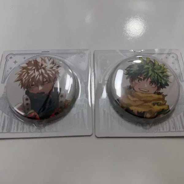 [BUNJANG] My Hero Academia Original Art Exhibition Can Badge Katsuki Bakugo Izuku Midoriya / 나의 히어로 아카데미아 원화전 캔뱃지 바쿠고 미도리야