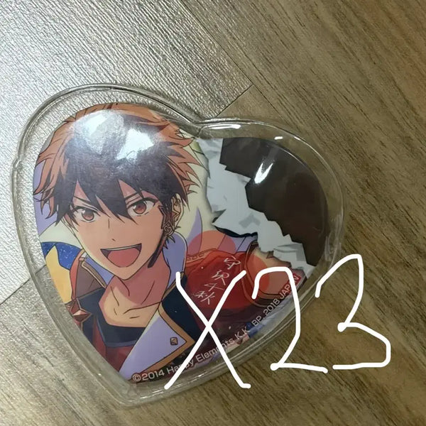 [BUNJANG] Ensemble Stars Chiyaki Nanami Heart Can Badge Set (23 pcs) / 앙스타 치아키 하트 캔뱃지 23개 답례제 앙상블스타즈
