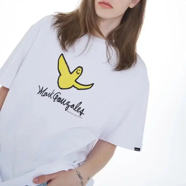 [BUNJANG] Mark Gonzales Logo T-Shirt White / 마크곤잘레스 로고 반팔티 흰색 판매