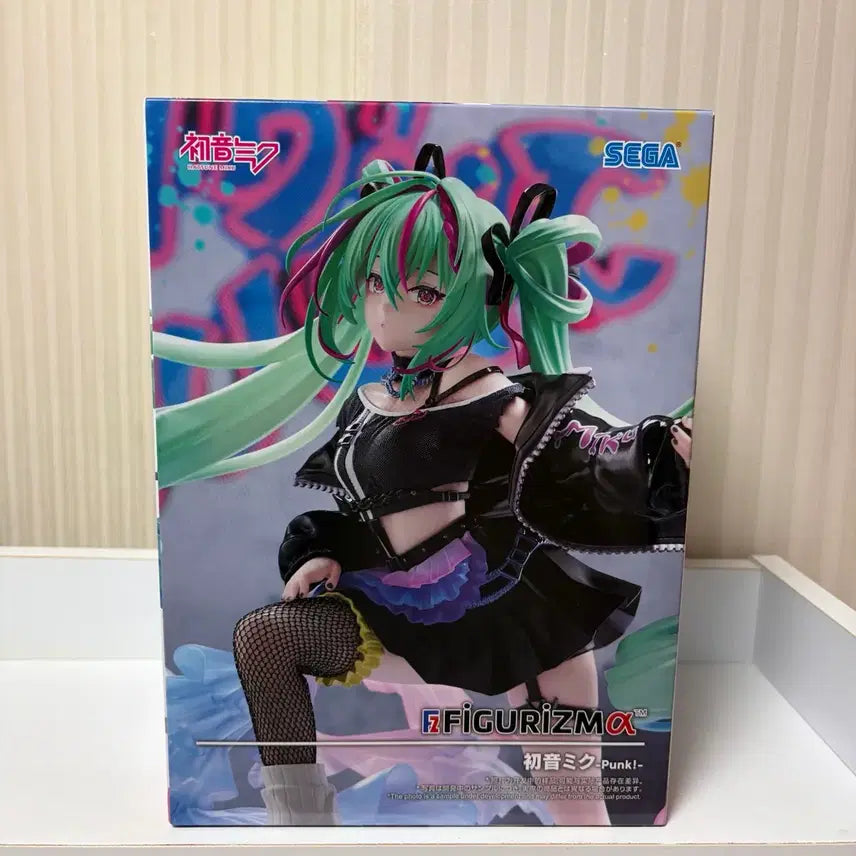 [BUNJANG] Sega Figure-ism Hatsune Miku Punk Ver. 1/7 Scale Figure / [미개봉] 세가 피규어리즘 하츠네 미쿠 펑크 하츠네미쿠 미소녀 피규어