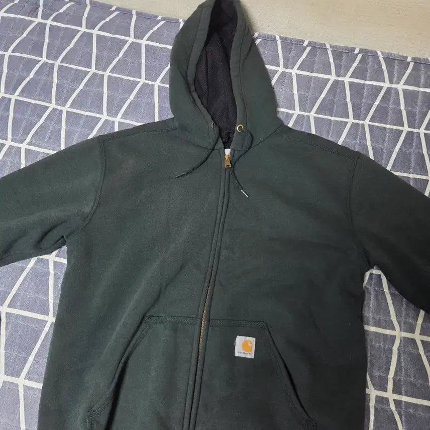 [BUNJANG] Carhartt Hooded Sweatshirt Green S / 칼하트 후드집업 녹색 s