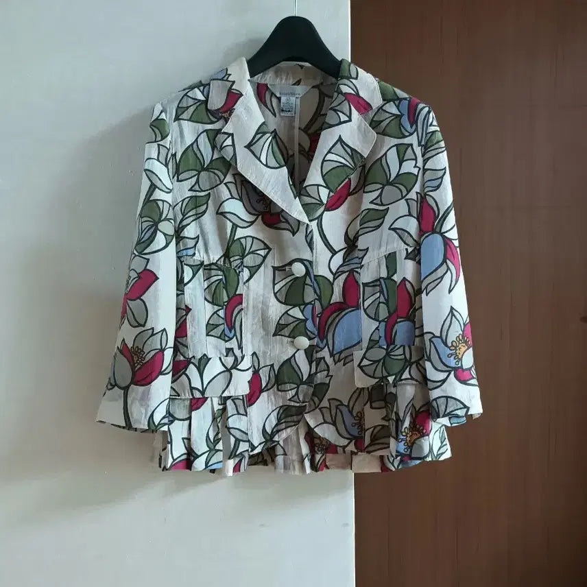 [BUNJANG] Elloi/Dieu Floral Pattern Linen Blend Jacket / Elloi/Dieu 플로럴 패턴 재킷 66