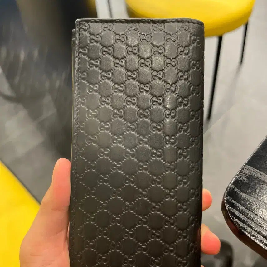 [BUNJANG] Gucci GG Logo Pattern Long Wallet Black / 구찌 GG 로고 패턴 장지갑 블랙