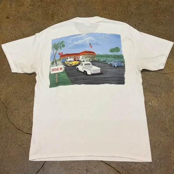 [BUNJANG] In-N-Out Burger Official Goods 2000s Vintage T-Shirt / 00년 미국 빈티지 인앤아웃버거 공식굿즈 반팔티