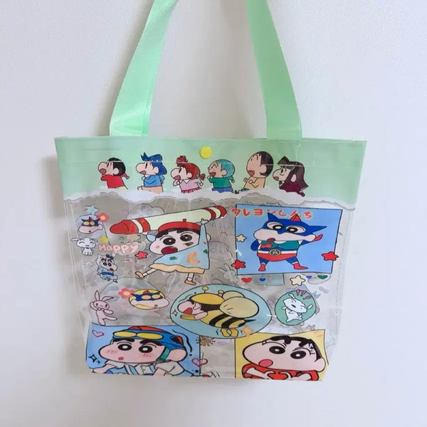 [BUNJANG] Crayon Shin-chan Transparent Waterproof PVC Bag / 짱구 투명 방수 pvc가방/ 수영장,물놀이용 / 새상품