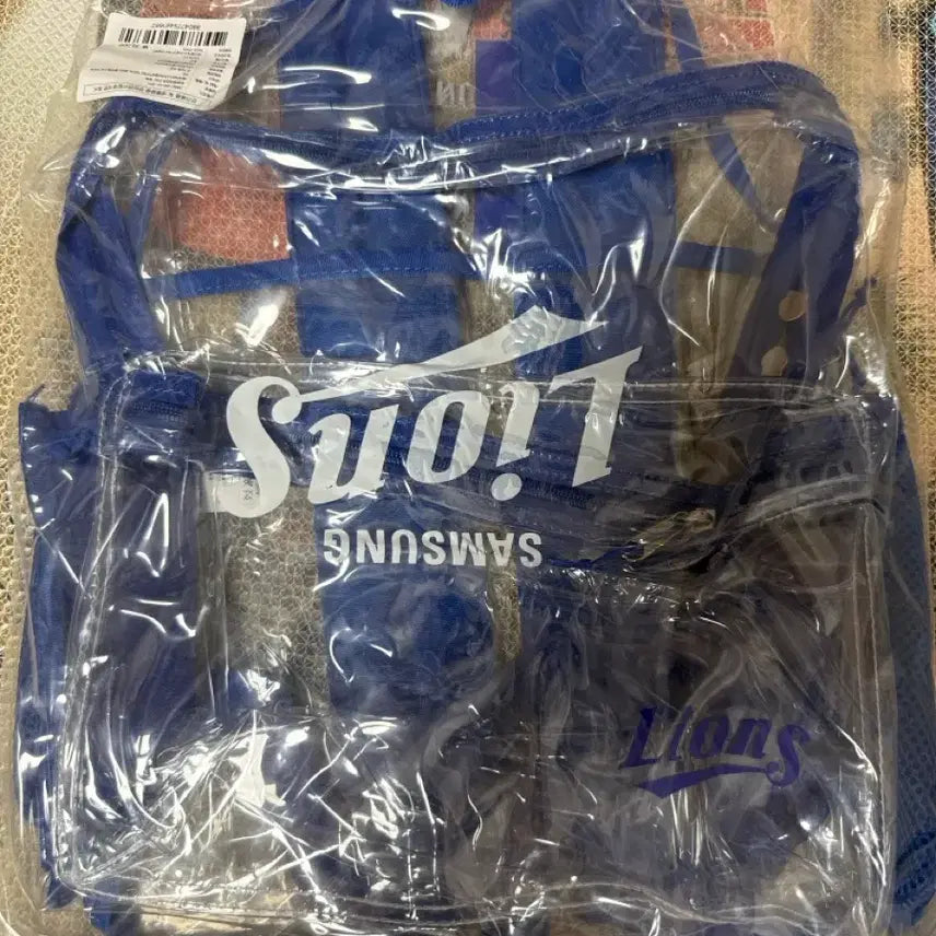 [BUNJANG] Samsung Lions Clear Backpack / 삼성라이온즈 투명백팩