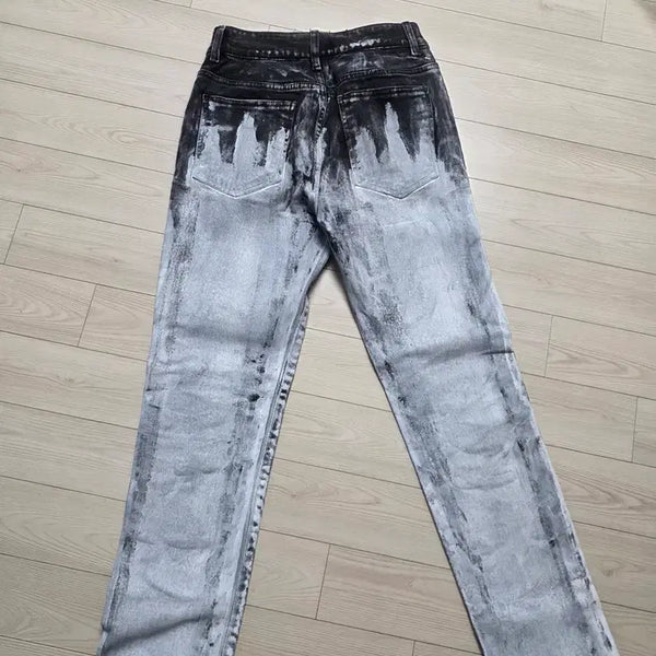 [BUNJANG] OMERTA Washing Denim Pants Size S / 정품)OMERTA 오메르타 S사이즈 블랙 워싱 데님 팬츠