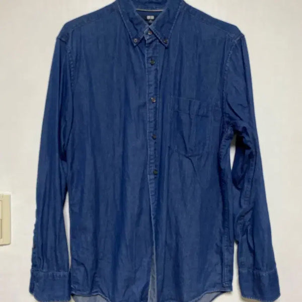 [BUNJANG] Uniqlo Denim Shirt Medium / [UNIQLO] 유니클로 데님 셔츠  M사이즈