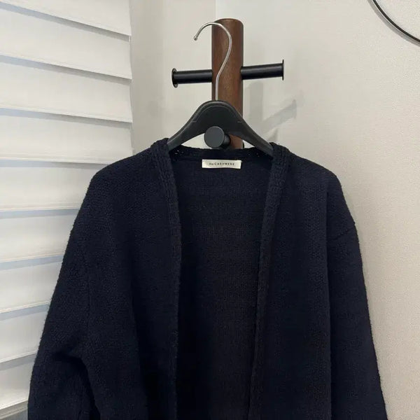 [BUNJANG] the CASHMERE Open Knit Cardigan Navy / 한섬 the CASHMERE 오픈형 니트 가디건