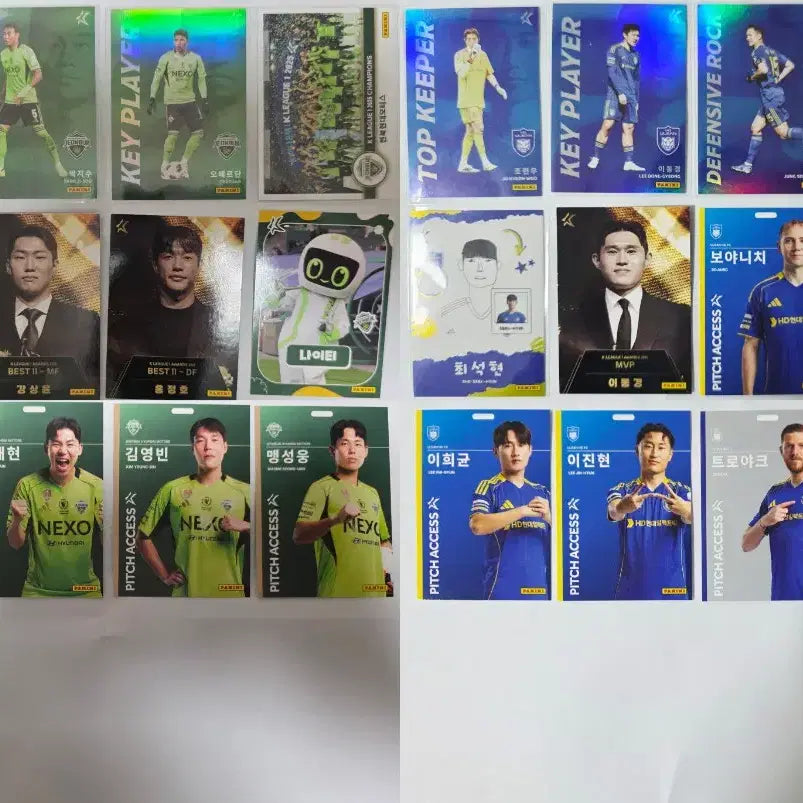 [BUNJANG] 2026 Panini K League Football Card Bundle (Jeonbuk 13 pcs + Ulsan 12 pcs) / [2026 파니니 K리그] 전북 13장+울산 12장