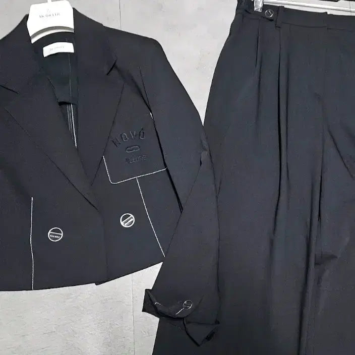 [BUNJANG] Jigott Embroidered Pocket Belted Wide Pants / 지고트   포켓 자수 자켓 벨티드 와이드팬츠 66