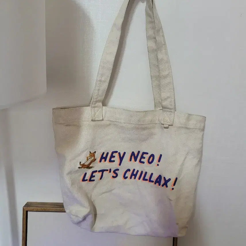 [BUNJANG] Maison Ne Collab Canvas Eco Bag Shoulder Bag / 메종네 콜라보 에코백 캔버스 백 숄더백 """